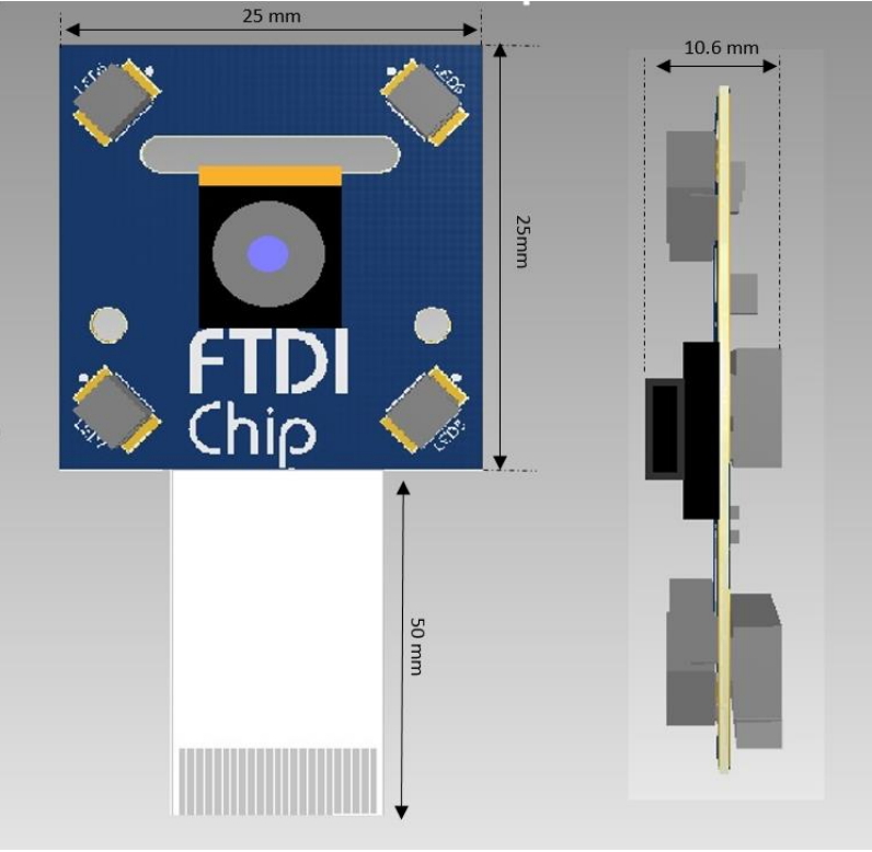 מודול מצלמה ארדואינו FTDI CLEO-CAM1 ARDUINO